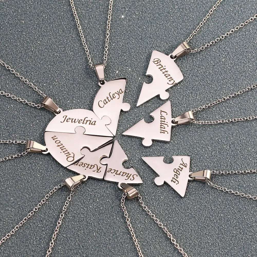 LoveFragment™ | Personligt hjärtpusselhalsband - Image 4
