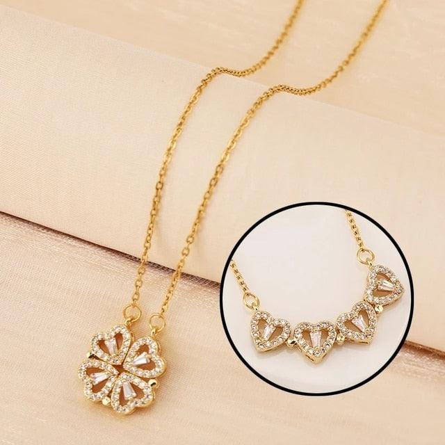 LuckyHeart™ | Magiskt Magnetiskt Klöverhjärthalsband - Image 11