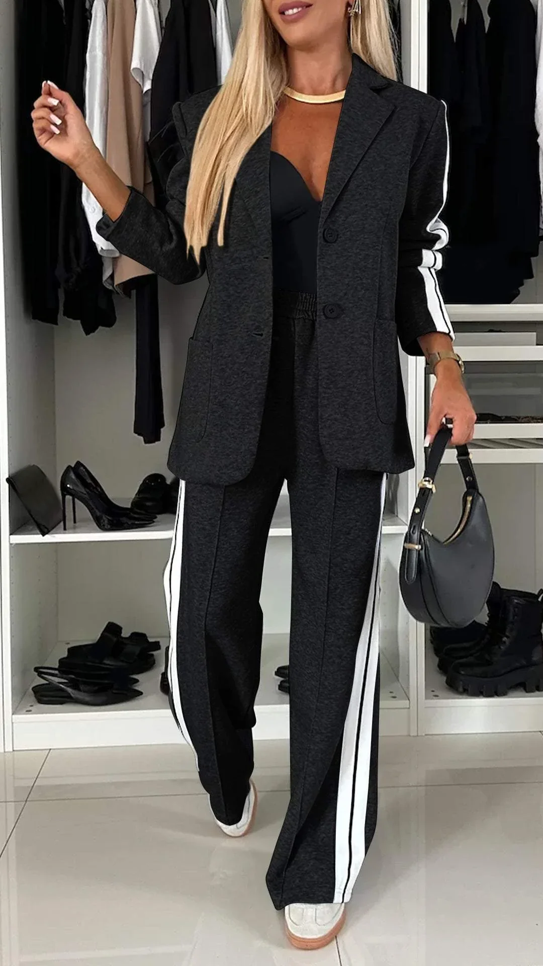 TILLFÄLLIGT 50% RABATT | Lysandra™ | Snyggt set med blazer och byxor - Image 6