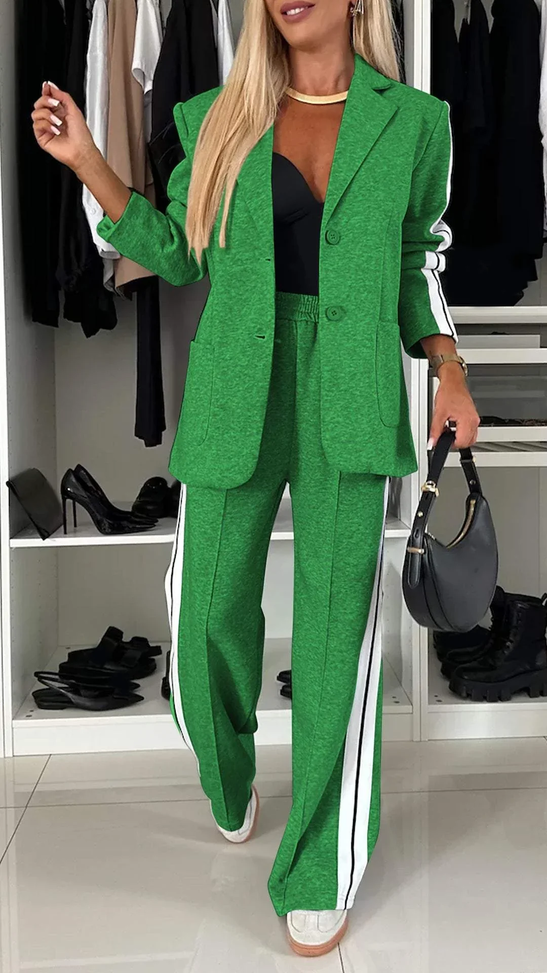 TILLFÄLLIGT 50% RABATT | Lysandra™ | Snyggt set med blazer och byxor - Image 8