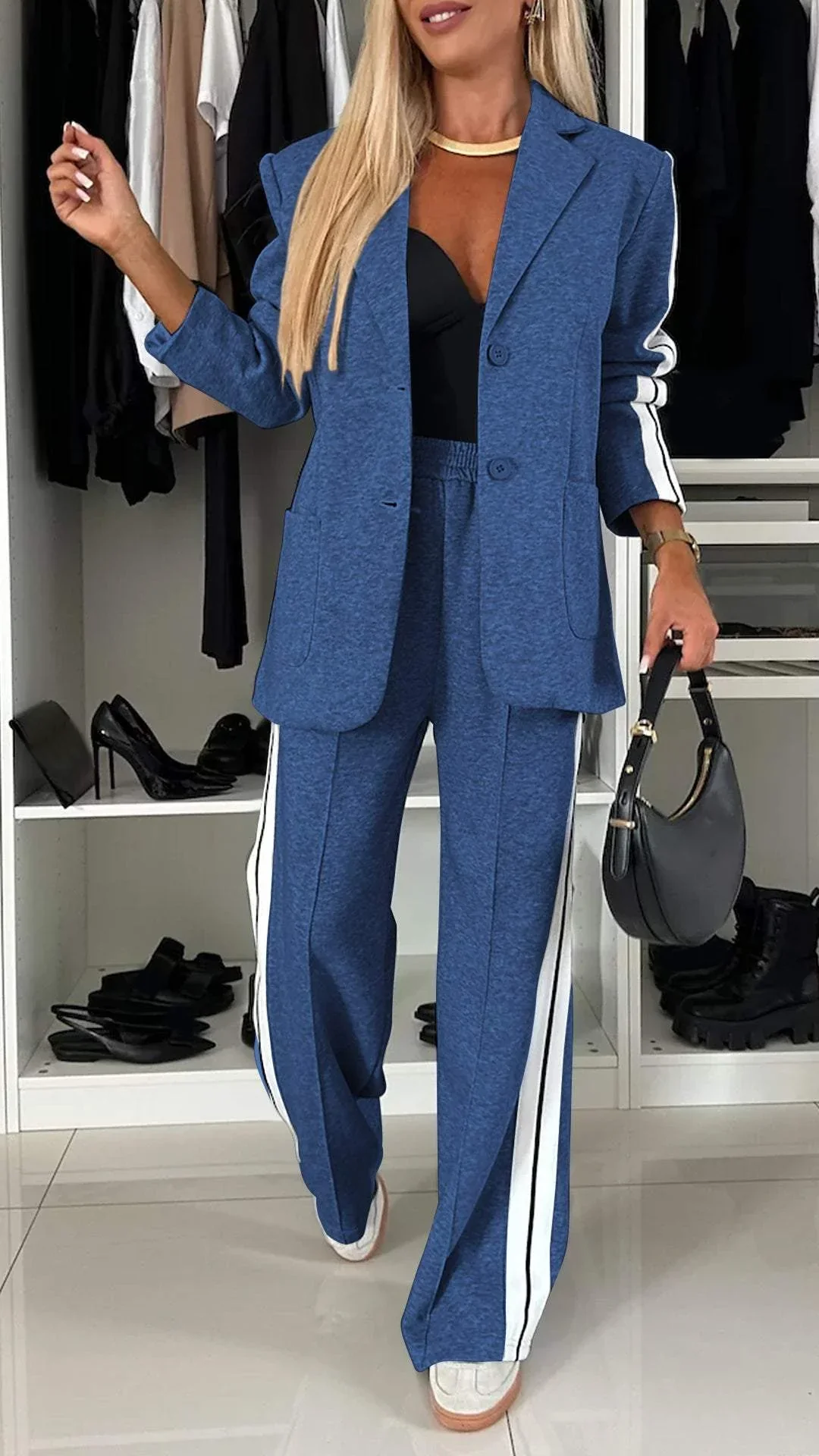 TILLFÄLLIGT 50% RABATT | Lysandra™ | Snyggt set med blazer och byxor - Image 9
