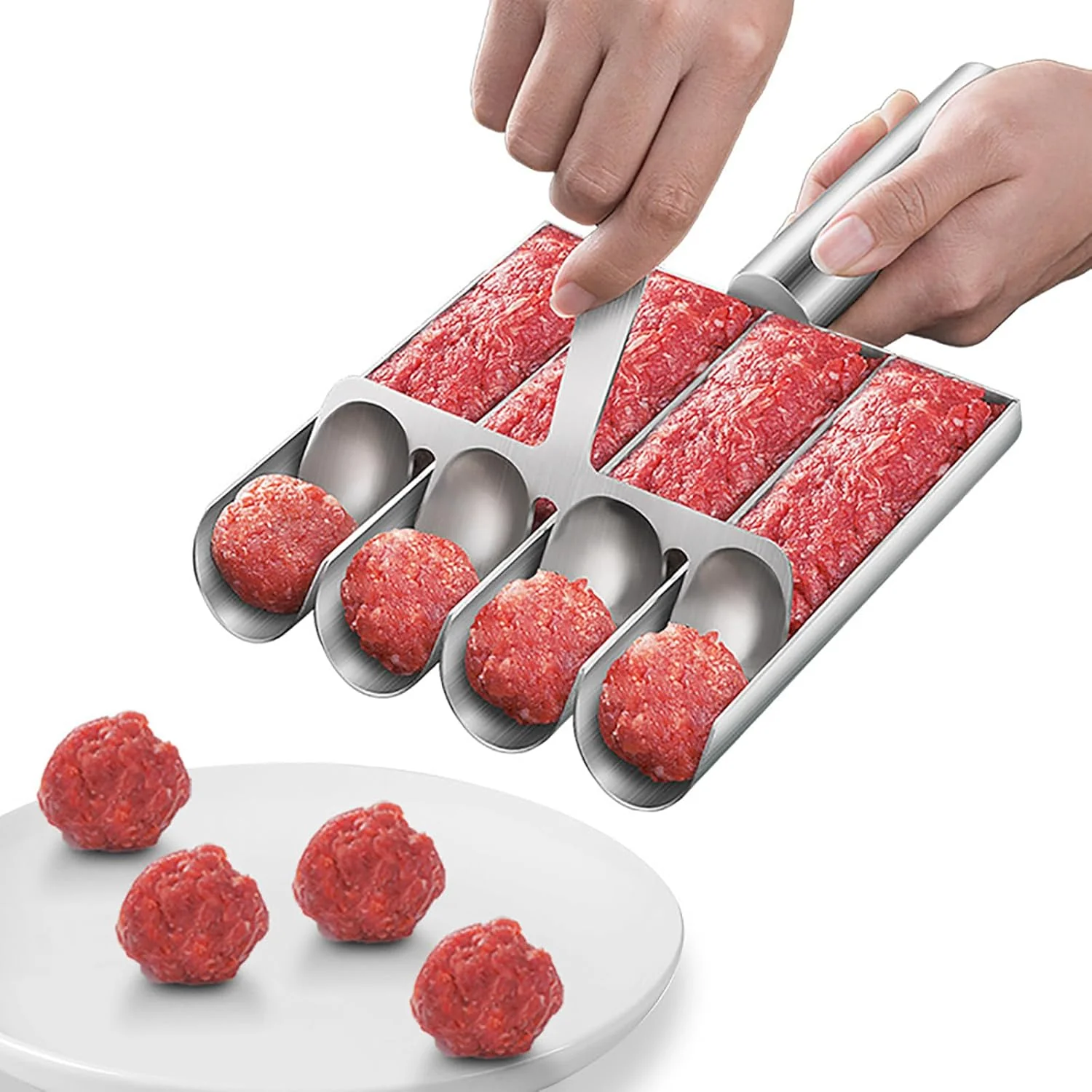 TILLFÄLLIGT 50% RABATT | MeatMold™ | Skapa enhetliga portioner av köttbullar på några sekunder! - Image 5