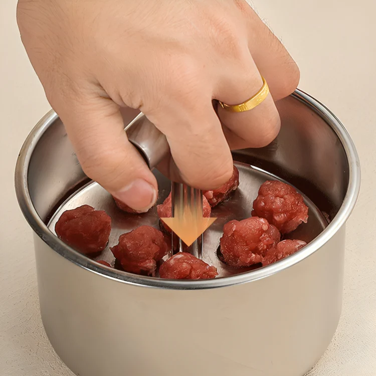 TILLFÄLLIGT 50% RABATT | MeatPress™ | Köttbullspressform av rostfritt stål - Image 10