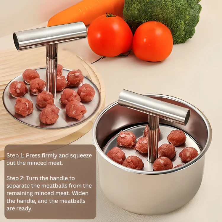 TILLFÄLLIGT 50% RABATT | MeatPress™ | Köttbullspressform av rostfritt stål - Image 6