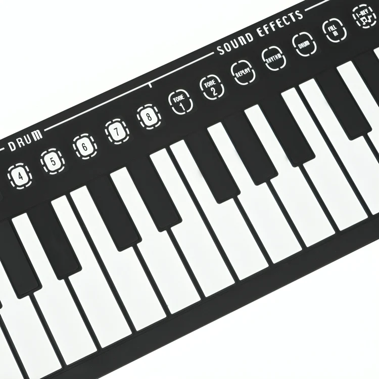 TILLFÄLLIGT 50% RABATT | MelodyMat™ | Upprullningsbart tangentbord med 49 tangenter - Image 5