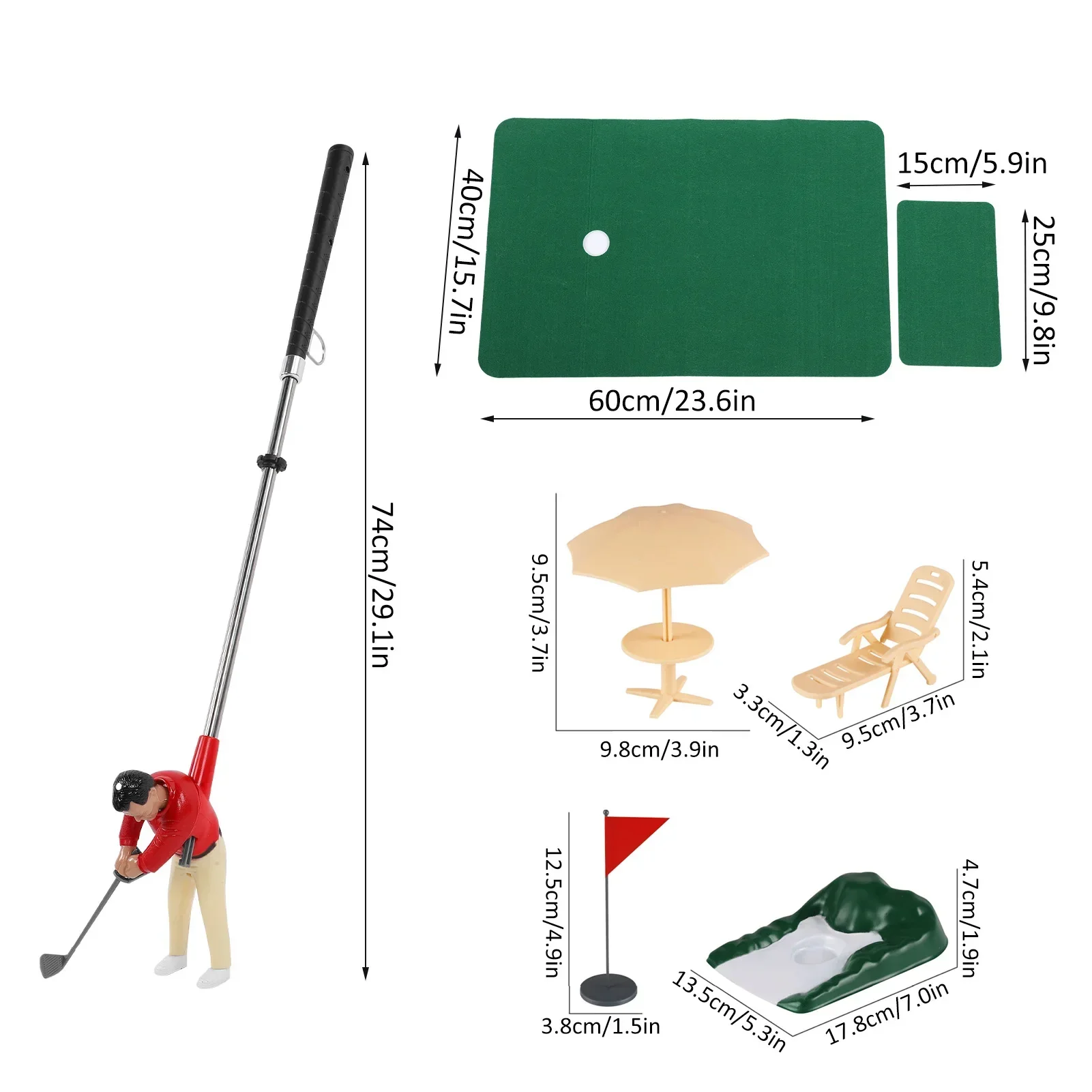 MicroGolfer™ | Inomhus minigolfspel set - Image 7
