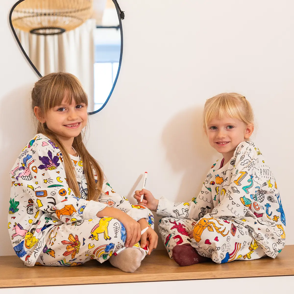 TILLFÄLLIGT 50% RABATT | PaintJammies™ | Färgläggningspyjamas för barn - Image 3