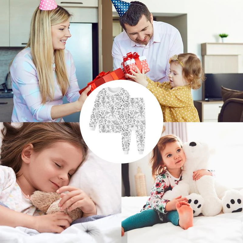 TILLFÄLLIGT 50% RABATT | PaintJammies™ | Färgläggningspyjamas för barn - Image 5