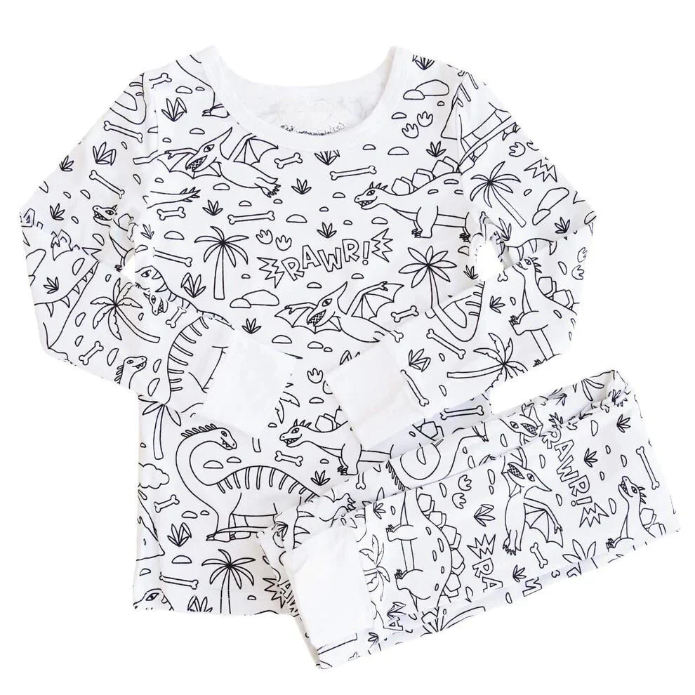 TILLFÄLLIGT 50% RABATT | PaintJammies™ | Färgläggningspyjamas för barn - Image 8