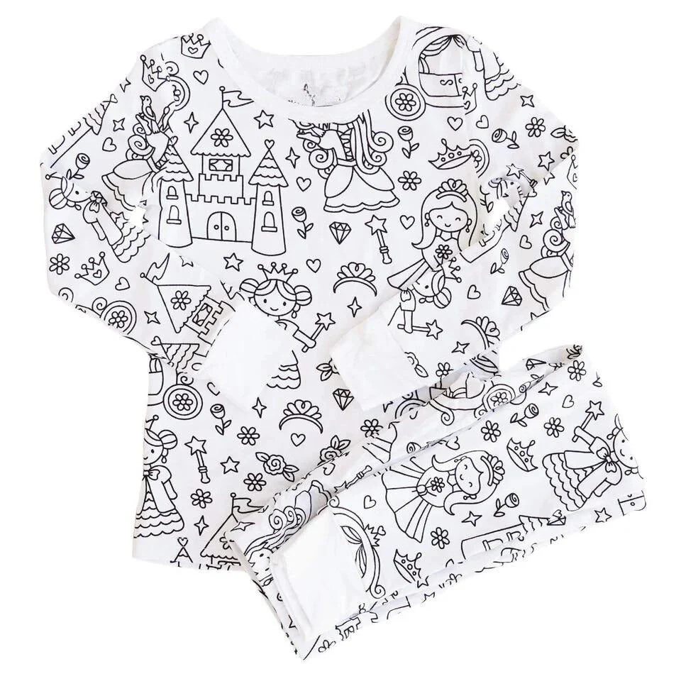 TILLFÄLLIGT 50% RABATT | PaintJammies™ | Färgläggningspyjamas för barn - Image 9