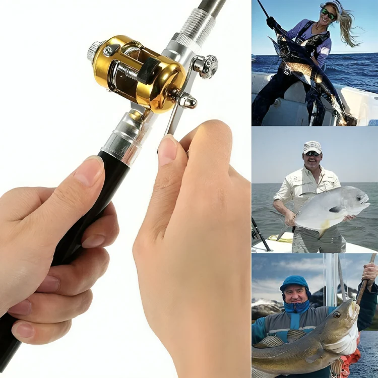 TILLFÄLLIGT 50% RABATT | PenRod™ | Bärbart minifiskespö - Image 3