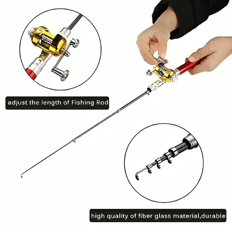 TILLFÄLLIGT 50% RABATT | PenRod™ | Bärbart minifiskespö - Image 6