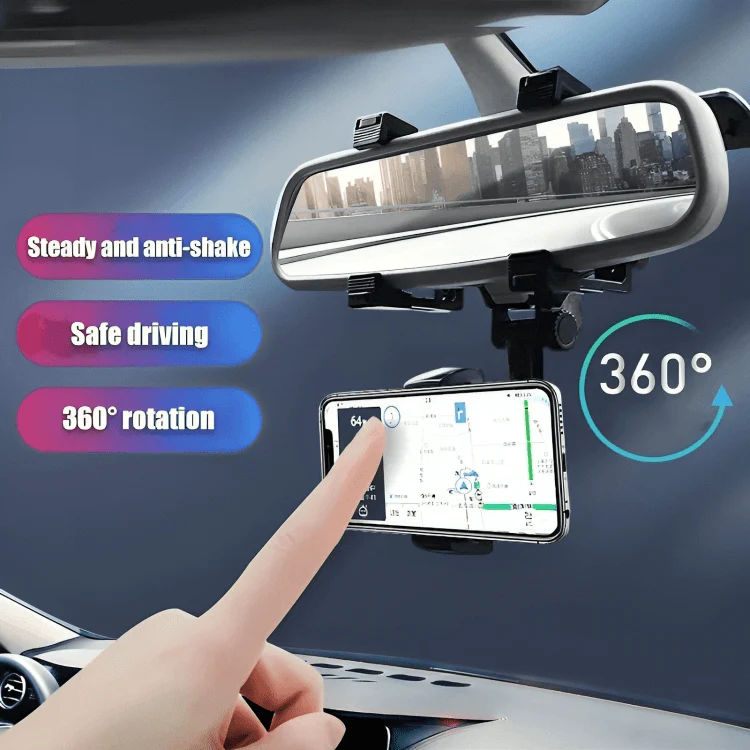 TILLFÄLLIGT 50% RABATT | PhoneGrip™ | 360-roterbar biltelefonhållare - Image 3