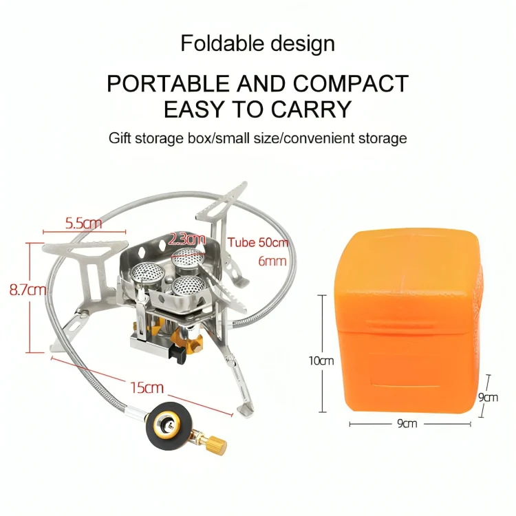 TILLFÄLLIGT 50% RABATT | PortaStove™ | Portabel Vindbeständig Campinggasugn - Image 10