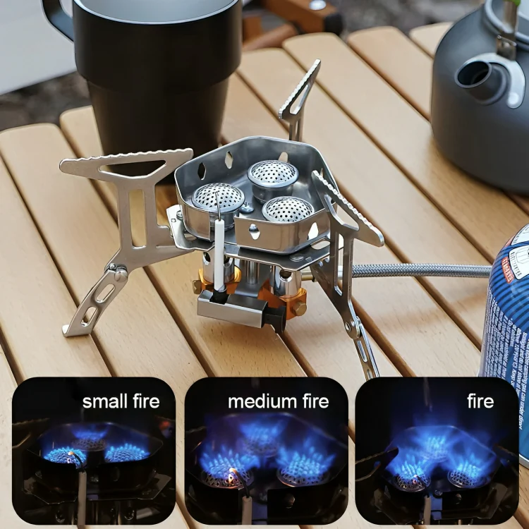 TILLFÄLLIGT 50% RABATT | PortaStove™ | Portabel Vindbeständig Campinggasugn - Image 3