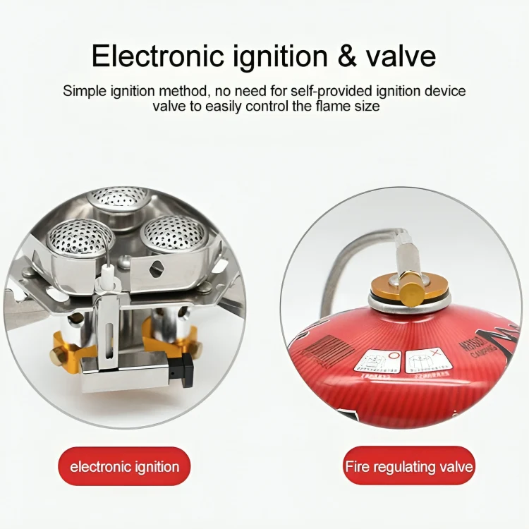TILLFÄLLIGT 50% RABATT | PortaStove™ | Portabel Vindbeständig Campinggasugn - Image 5
