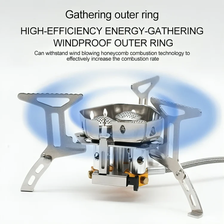 TILLFÄLLIGT 50% RABATT | PortaStove™ | Portabel Vindbeständig Campinggasugn - Image 6