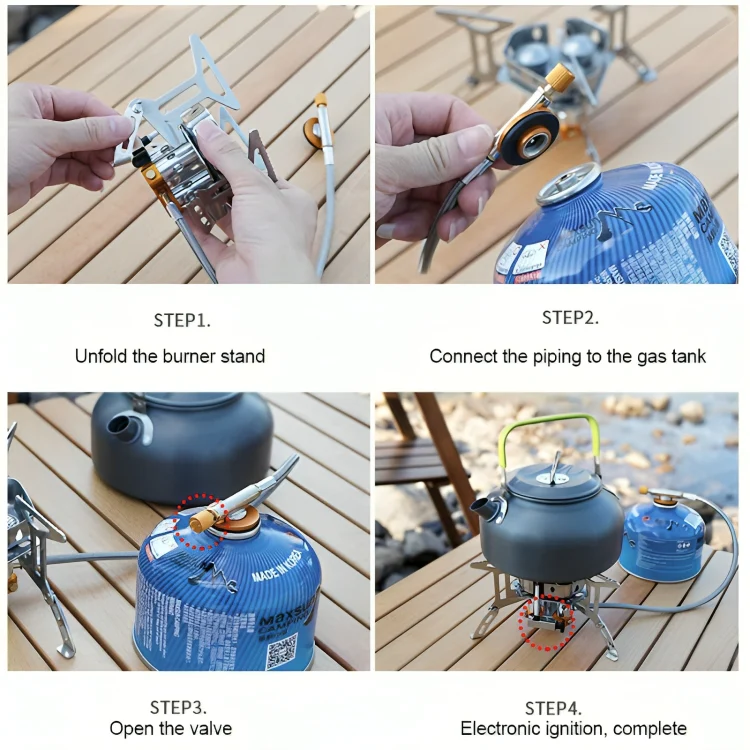 TILLFÄLLIGT 50% RABATT | PortaStove™ | Portabel Vindbeständig Campinggasugn - Image 7