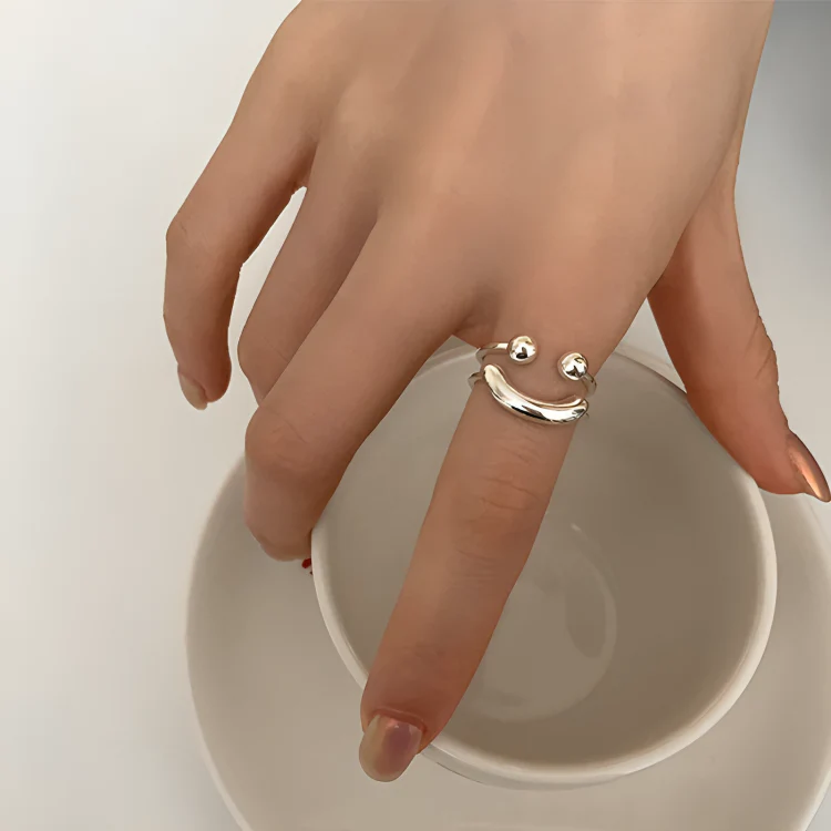 PositiviRing™ | Smiley Justerbar ring - Image 2