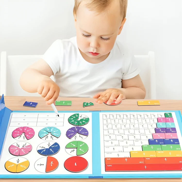 TILLFÄLLIGT 50% OFF | PuzzlePie™ | Magnetisk fraktionspusselbok - Image 2