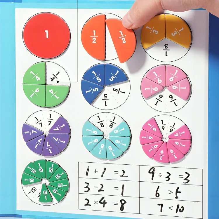 TILLFÄLLIGT 50% OFF | PuzzlePie™ | Magnetisk fraktionspusselbok - Image 3