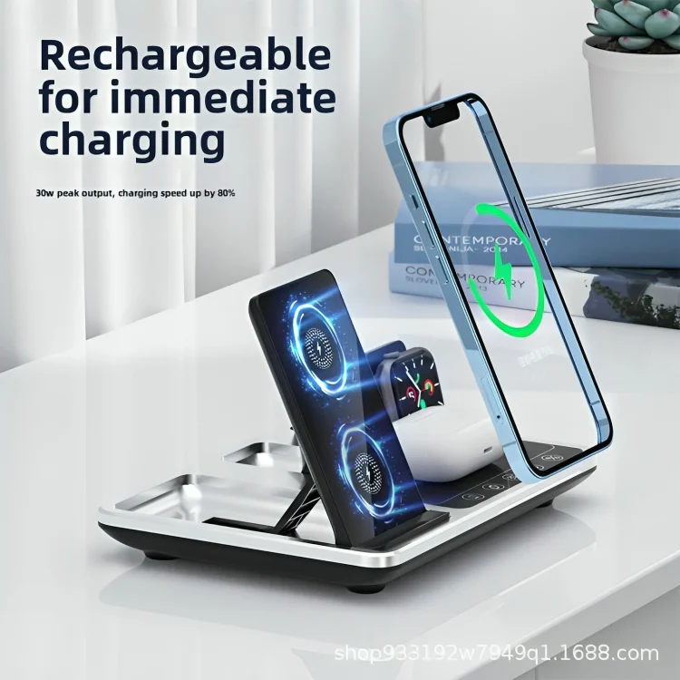 QuadCharge™ | Multifunktionell 4 i 1 trådlös laddare - Image 2