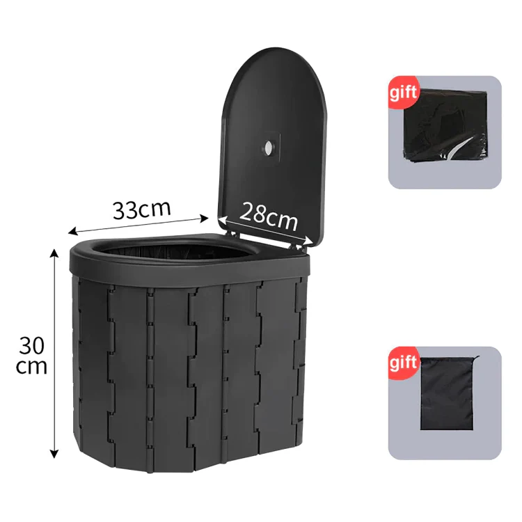 TILLFÄLLIGT 50% RABATT | QuickPotty™ | Bärbar hopfällbar utomhustoalett - Image 12