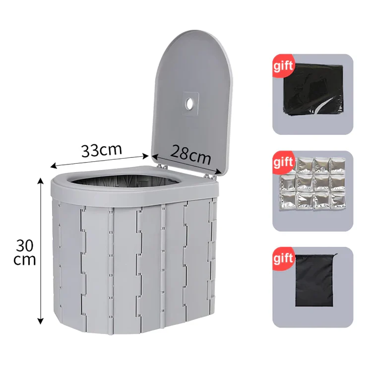 TILLFÄLLIGT 50% RABATT | QuickPotty™ | Bärbar hopfällbar utomhustoalett - Image 17