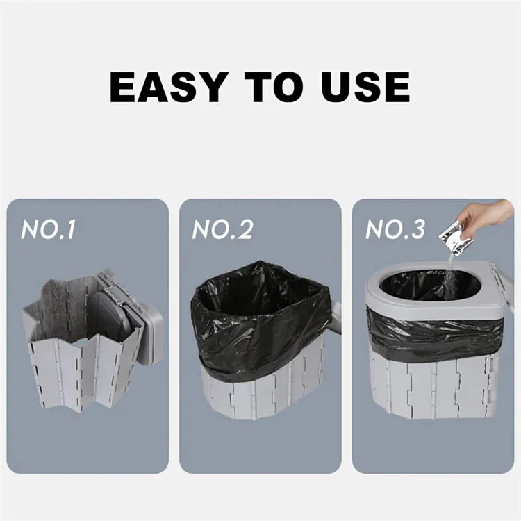 TILLFÄLLIGT 50% RABATT | QuickPotty™ | Bärbar hopfällbar utomhustoalett - Image 7
