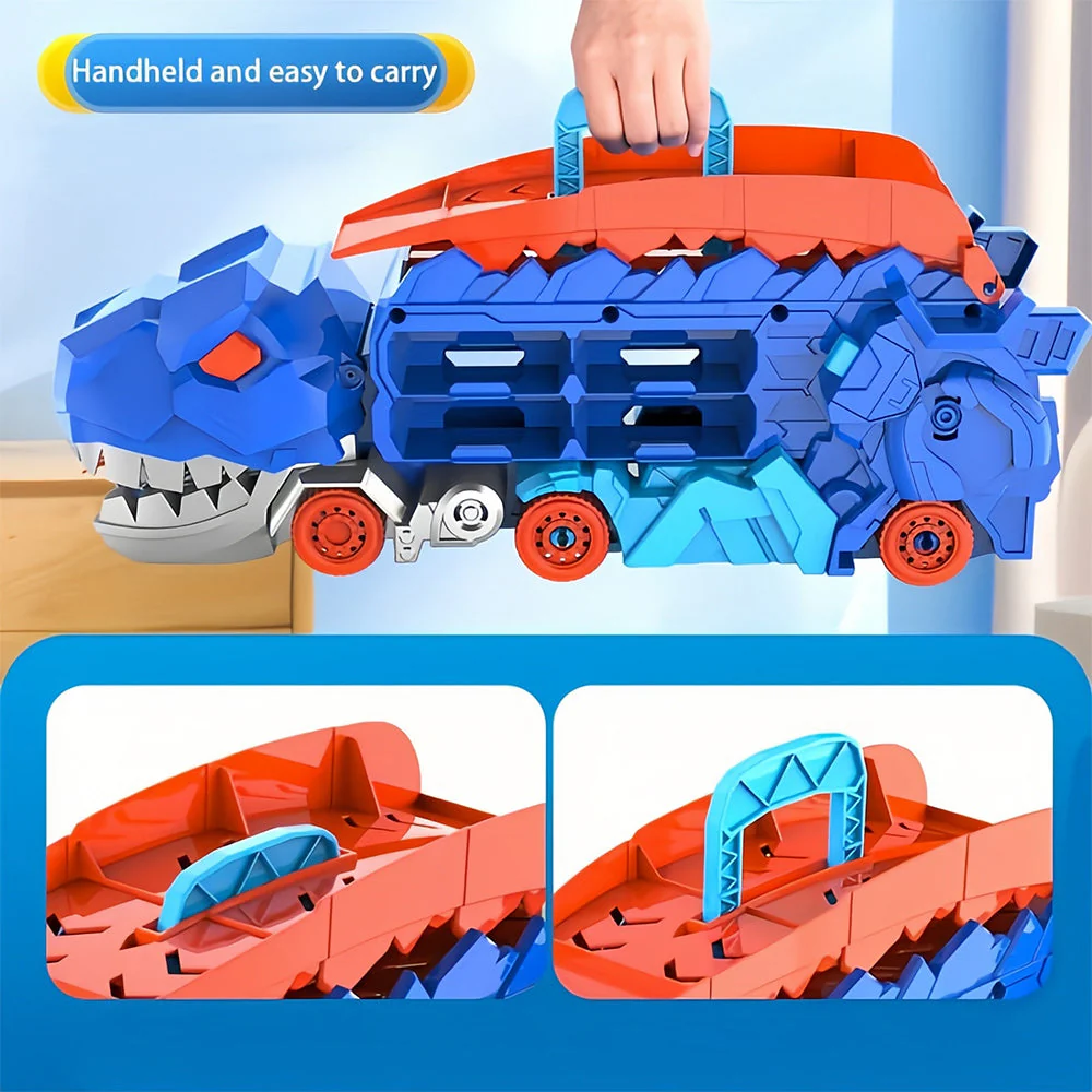 RacerRex™ | Dinosaurietransportbil med hopfällbar rutschkana - Image 2