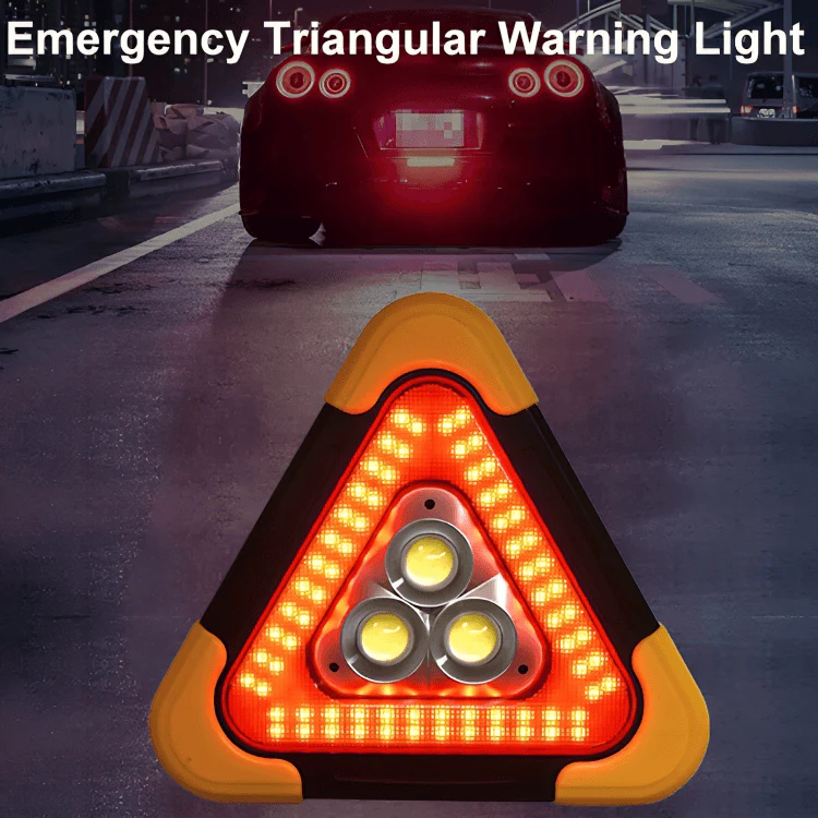 TILLFÄLLIGT 50% RABATT | RoadSafe™ | Solcellsdriven triangulär nödsignallampa - Image 3