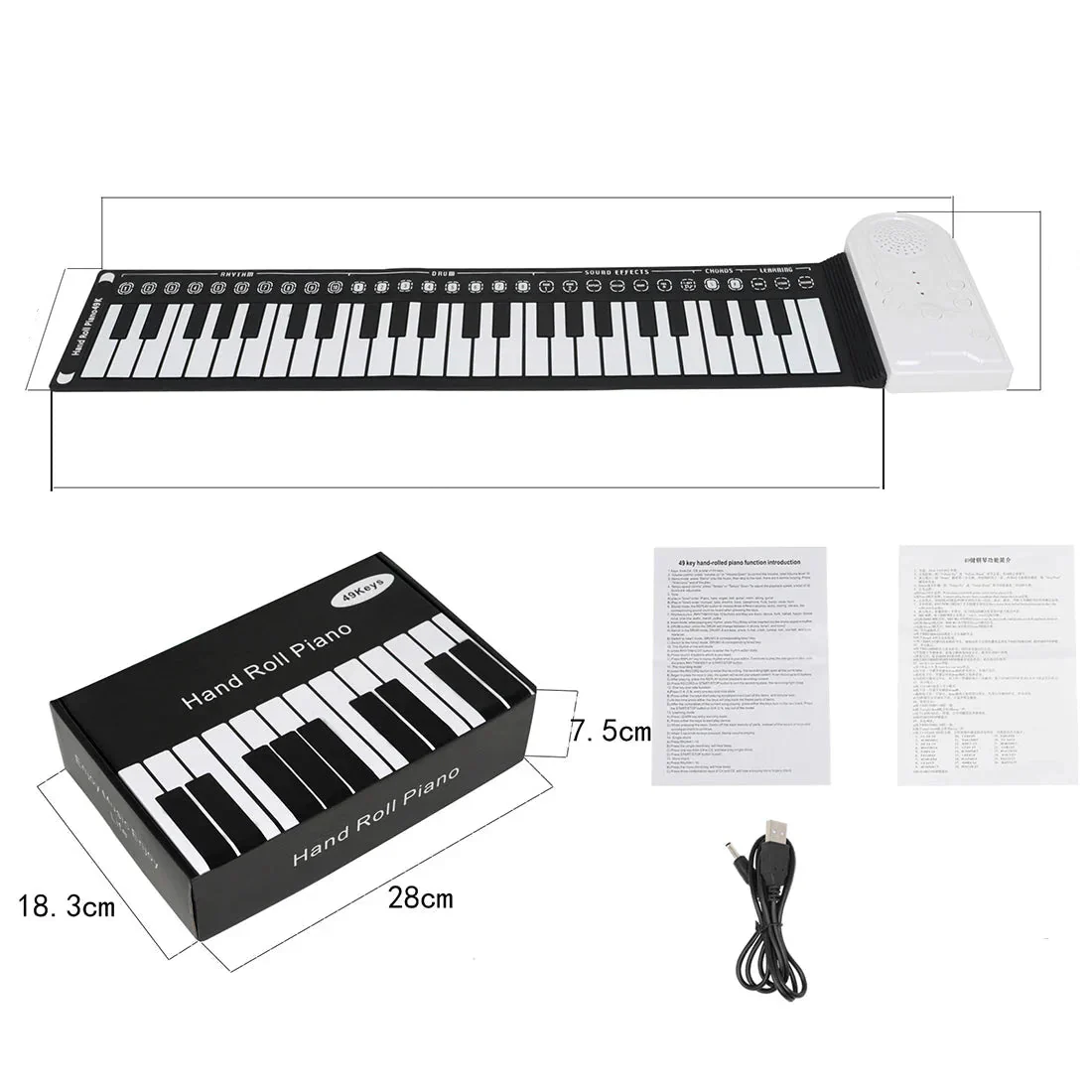 TILLFÄLLIGT 50% RABATT | RollTune™ | Bärbart handrullspiano - Image 8