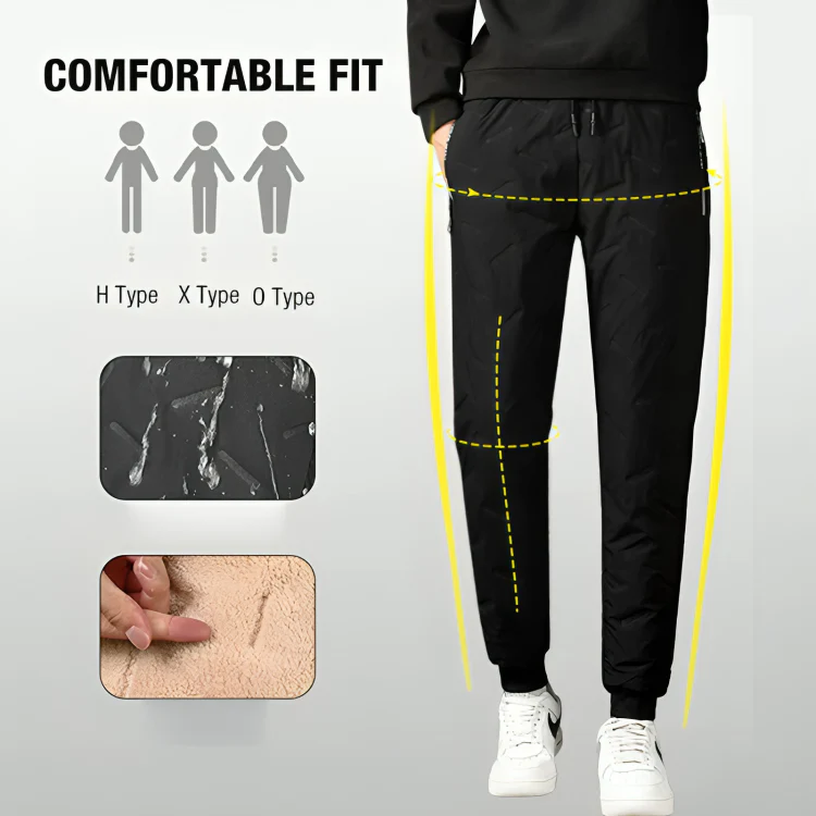 TILLFÄLLIGT 50% RABATT | Rowan™ | Vattentäta unisex termobyxor med fleecefoder - Image 4