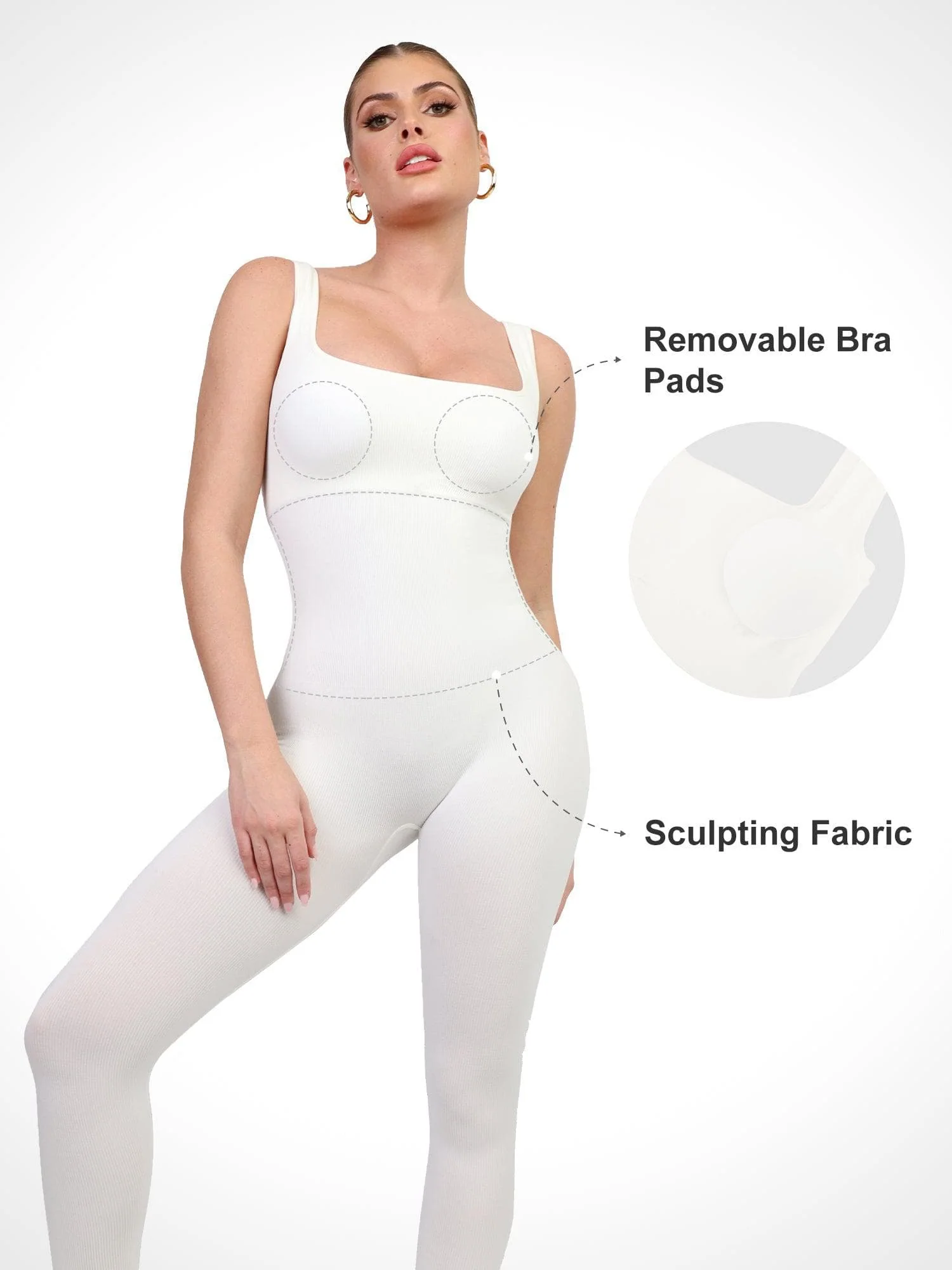 SculptFit™ | Sömlös shapewear-sportoverall - Image 11