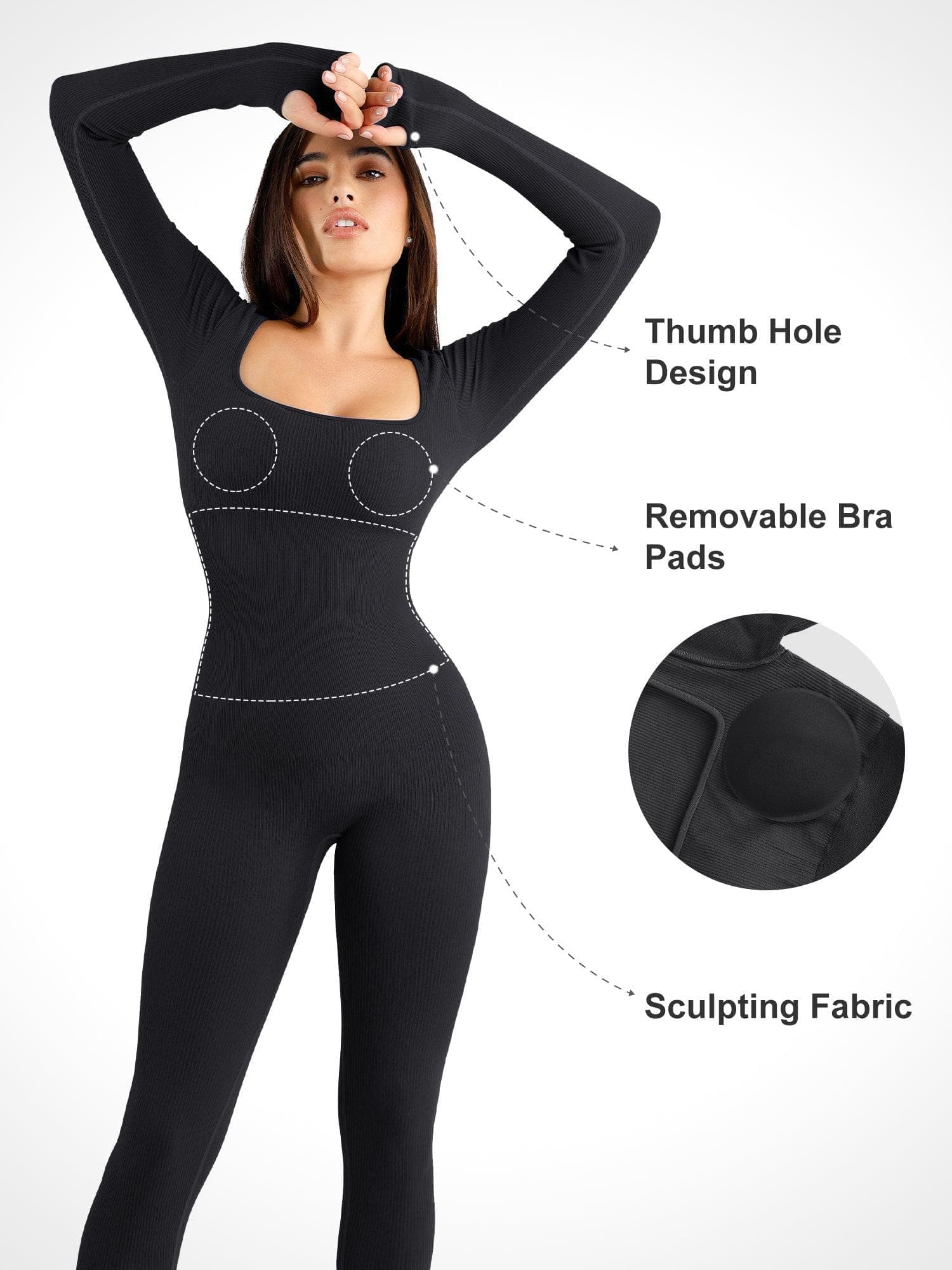 SculptFit™ | Sömlös shapewear-sportoverall - Image 18