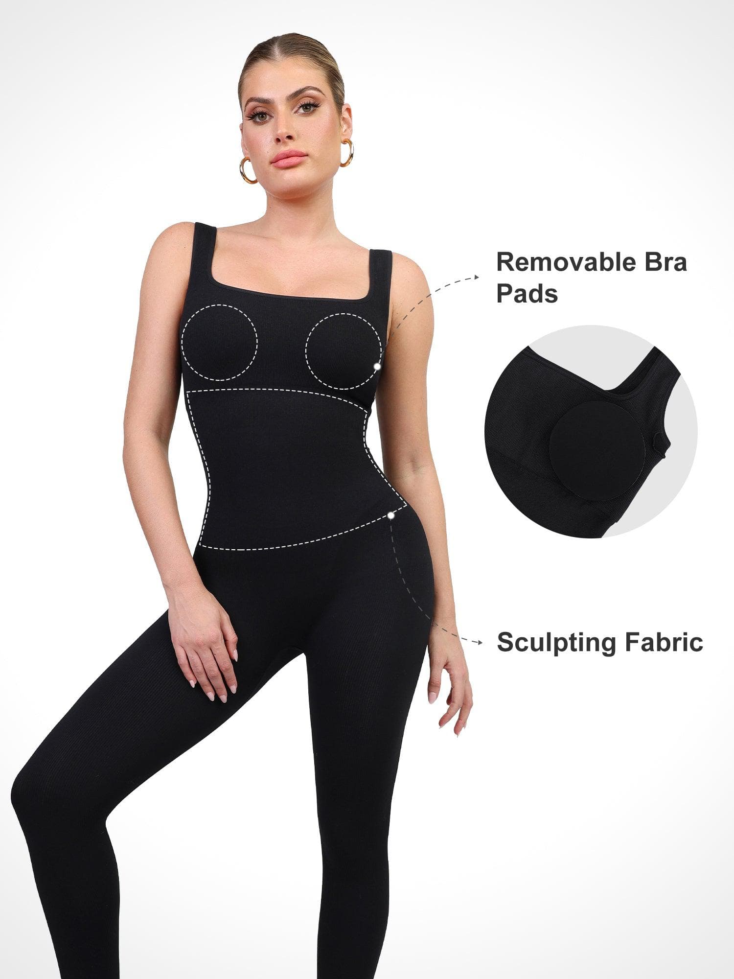 SculptFit™ | Sömlös shapewear-sportoverall - Image 7