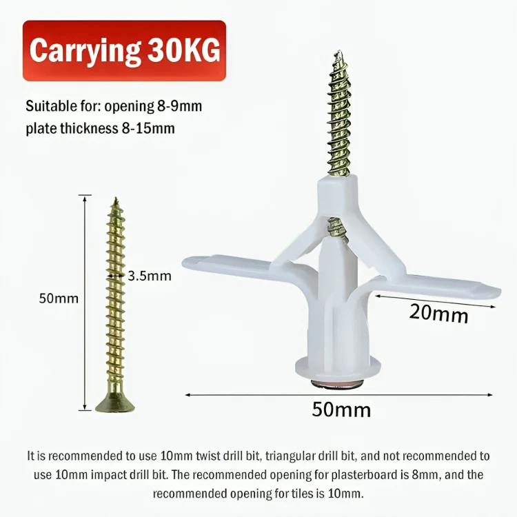 SecureScrew™ | Flygplan / Fjäril förlängningspluggrör & försänkta skruvar - Image 5
