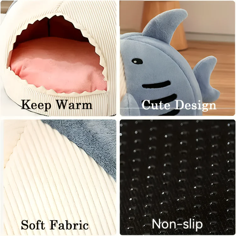 TILLFÄLLIGT 50% RABATT | SharkSnug™ | Gör ditt husdjurs tupplur till en lugnande tillflyktsort! - Image 6