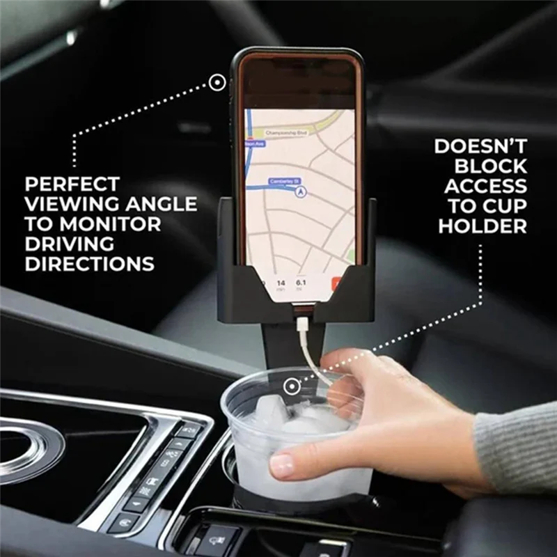 SipNHold™ | 2-i-1 mobiltelefon- och mugghållare för bilen - Image 2