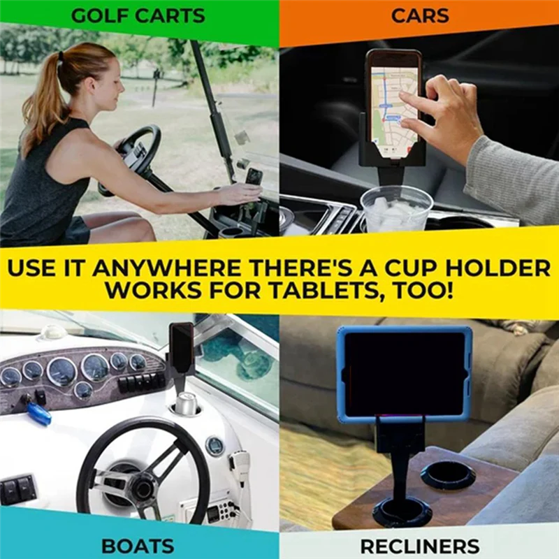 SipNHold™ | 2-i-1 mobiltelefon- och mugghållare för bilen - Image 3