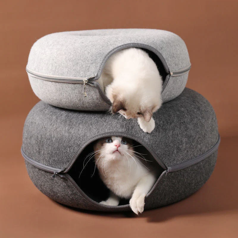 SnuggleTunnel™ | 2 i 1 tunnelbädd för katter - Image 4