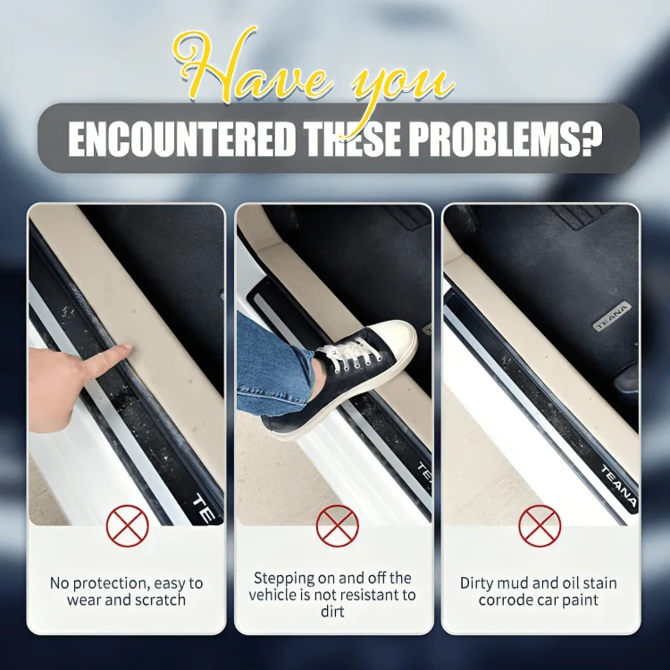 StepGuard™ | Kolfiber bil dörrtröskel skyddsdekal - Image 2