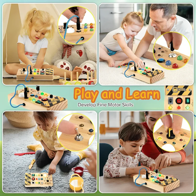 SwitchPlay™ | Montessori LED-aktivitetstavla för barn - Image 4
