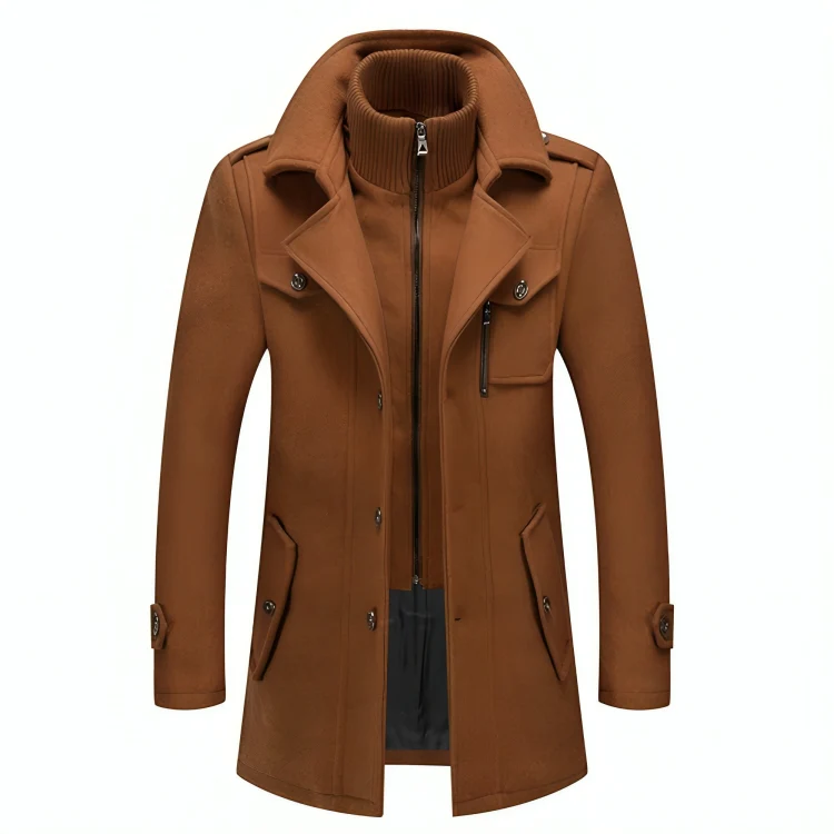 Theodore™ | Elegant kappa med dubbelkrage för män - Image 10