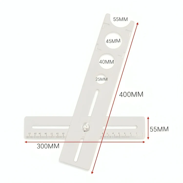 TileGuide™ | Kakel vinkelmätningslinjal hålsökare - Image 7