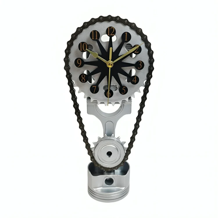 TimeForge™ | Roterande metallkugghjulsklocka - Image 5