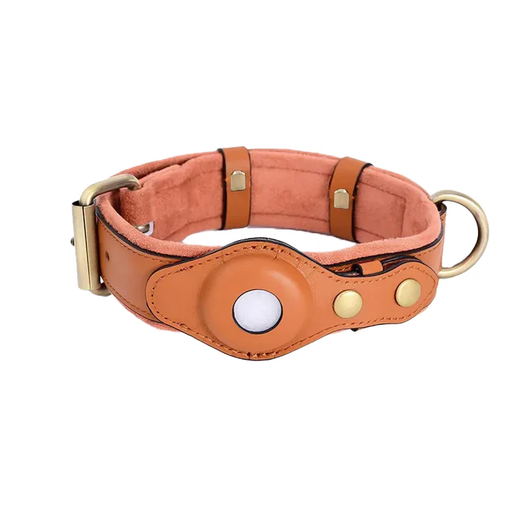TrackTails™ | Hundhalsband av läder med AirTag-ficka - Image 6