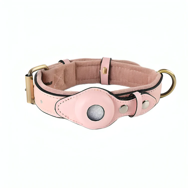 TrackTails™ | Hundhalsband av läder med AirTag-ficka - Image 8