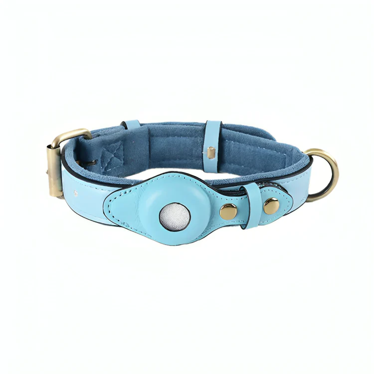 TrackTails™ | Hundhalsband av läder med AirTag-ficka - Image 9