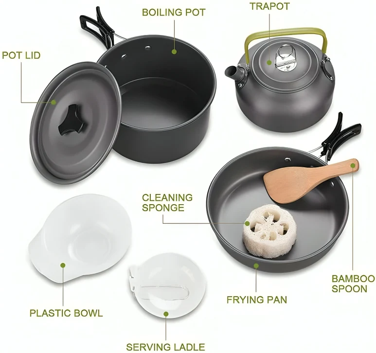 TrekChef™ | Portabel kokkärlssats för camping - Image 6
